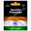 Tarjeta de Regalo Spotify India