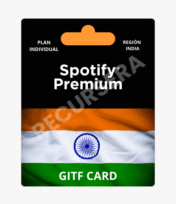 Tarjeta de Regalo Spotify India