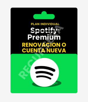 Spotify Premium – Individual (Nueva o Renovación)